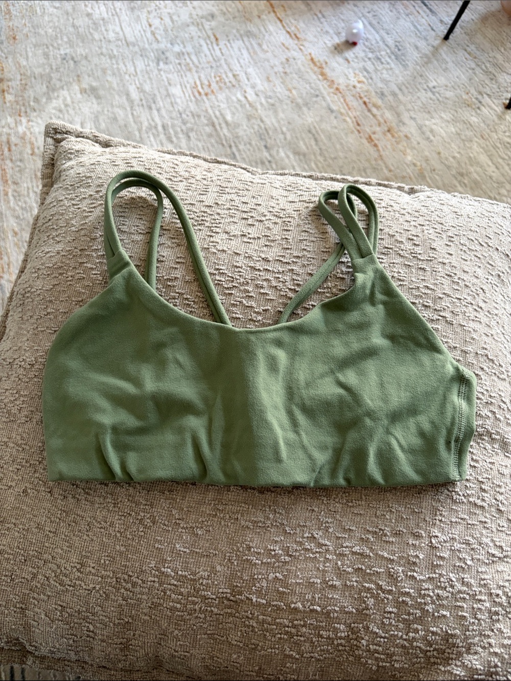 TNA Olive Green Double-Strap Bralette